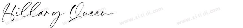 Hillary Queen字体转换